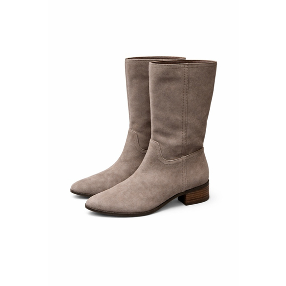 Lucky Brand Shoes - Lucky Brand Women's Lefara Mid Calf Boot Titanium Size 6.5M/37